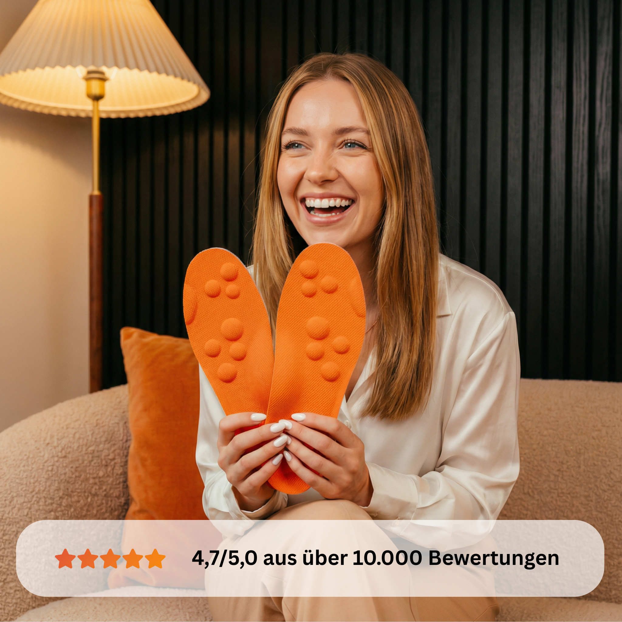 StratoSteps - Premium Memory Foam Einlegesohlen Orange